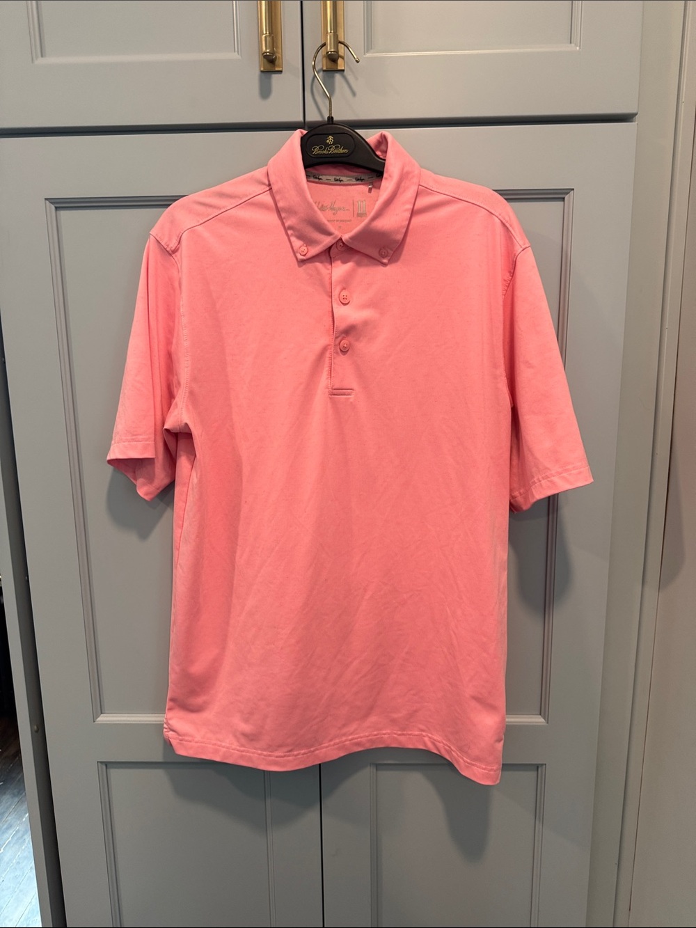 Walter Hagen Pink Button-Down Golf Polo